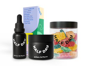 25mg Full-Spectrum CBD Gummies | 1000mg Full-Spectrum CBD Oil | 500mg Salve | CBD Bundle